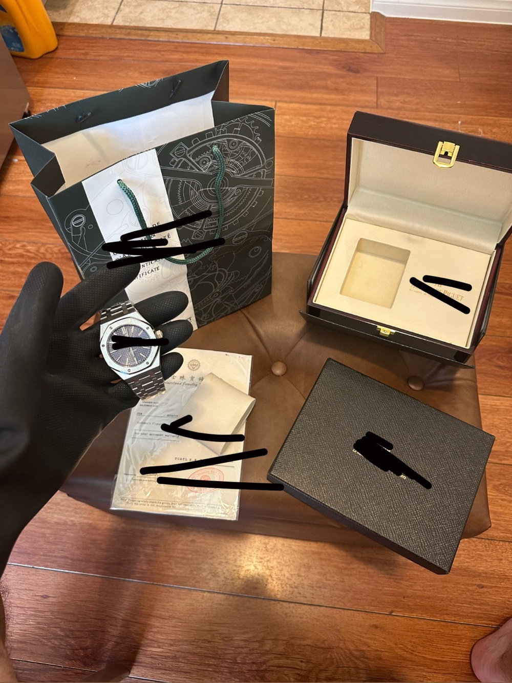 Men's Stainless Steel Bracelet Watch — Blue Dial